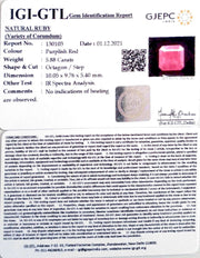6.52 Ratti Natural new burma Ruby with Govt. Lab Certificate-(2331)